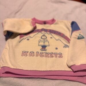 Vintage 90s Canadian Toddler Sweatshirt size 5 Krickets  Graphic print made in C